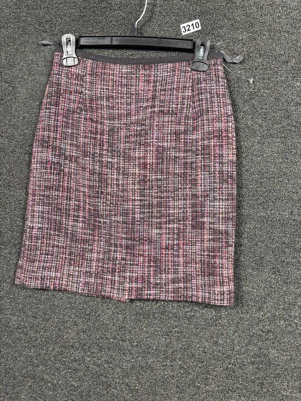 Olsen Skirt Womens US 2 Pink Gray Wool Blend Tweed Mini European Style 618300422